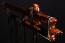 Macassar Ebony Native American Flute, Minor, Mid F#-4, #F33La